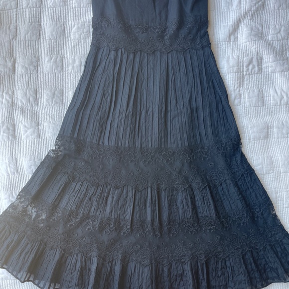 Ann Taylor Lace Fully Lined Silk/Cotton/Polyester Midi Dress - Picture 2 of 7